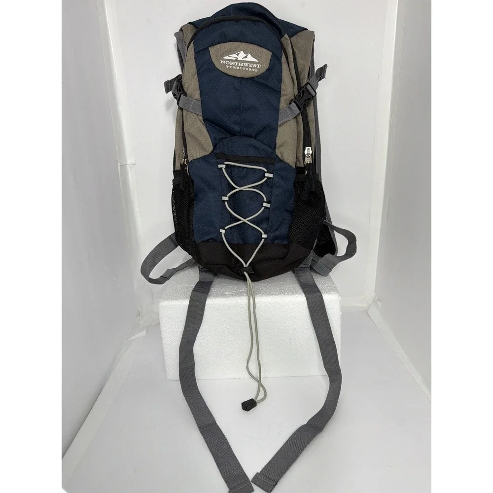 Northwest Territory Hiking Backpack Navy Tan Air Channel Daypack 922220413